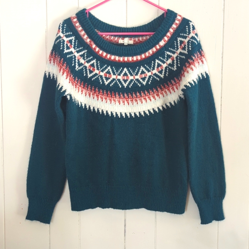 Turquoise Maurice's women's sweater - M